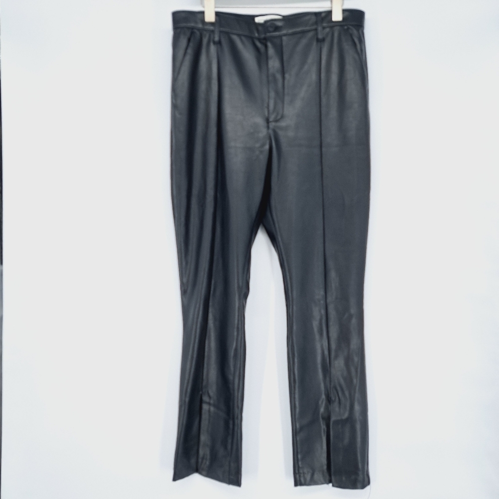 Abercrombie & Fitch Black Faux Leather The Skinny Ultra High Rise Size‎ 16